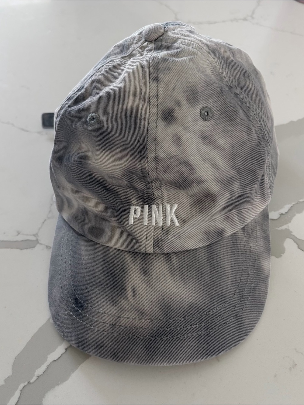 PINK Victoria's Secret Tie-Dye Grey woman’s Baseball Cap